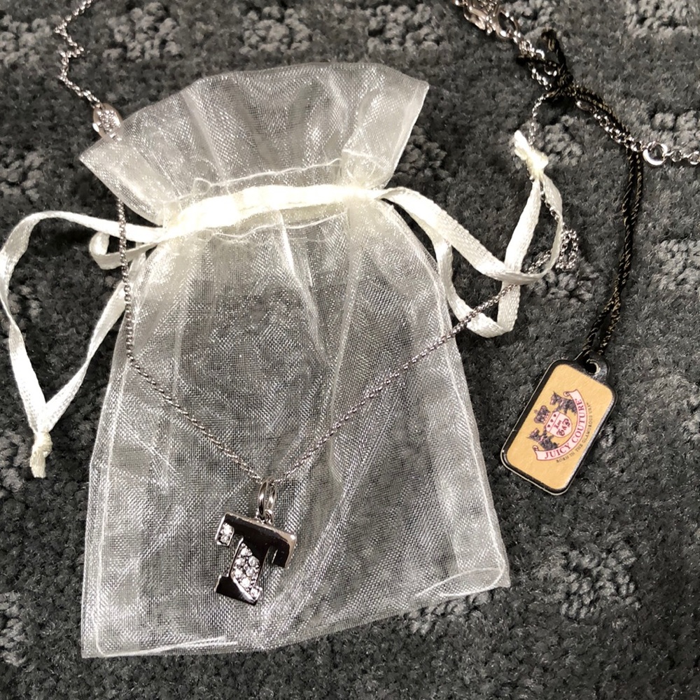 Juicy Couture “T” necklace